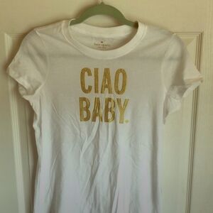 Kate spade “ciao baby” tee
